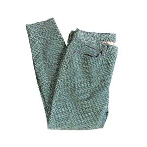 J. Crew Blue, Green Toothpick Cords, Skinny Size 31 Pants